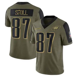 Philadelphia Eagles Men's Jack Stoll Limited 2021 Salute To Service Jersey - Olive