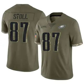 Philadelphia Eagles Men's Jack Stoll Limited 2022 Salute To Service Jersey - Olive