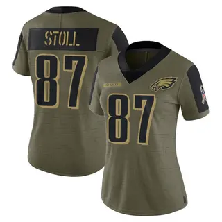 Philadelphia Eagles Women's Jack Stoll Limited 2021 Salute To Service Jersey - Olive