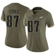 Philadelphia Eagles Women's Jack Stoll Limited 2022 Salute To Service Jersey - Olive