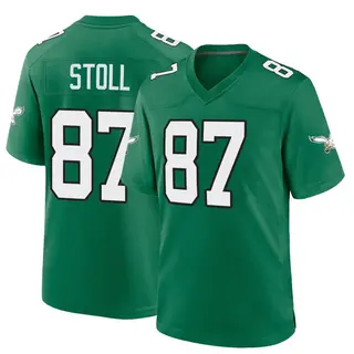 Philadelphia Eagles Youth Jack Stoll Game Kelly Alternate Jersey - Green