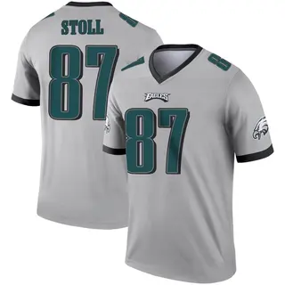 Philadelphia Eagles Youth Jack Stoll Legend Silver Inverted Jersey