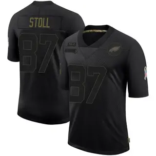 Philadelphia Eagles Youth Jack Stoll Limited 2020 Salute To Service Jersey - Black